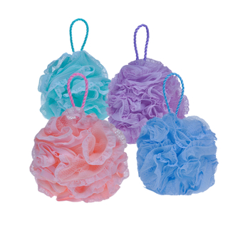 Multi-color Mesh Bath Sponge Ball Body Puff TJ181