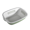New Square Kitchen Drain Basket Plastic Double-layer Simple Storage Basket Kitchen Thickened Washing Dish Basin