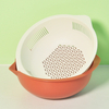 High Quality Large Capacity Thickened Kitchen Household Double-layer Round Drainage Basket