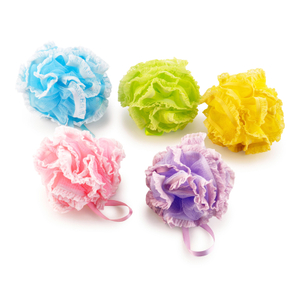 Mesh Bath Sponge/Exfoliation Body Puffs/Bath Scrubbers Assorted Colors TJ188