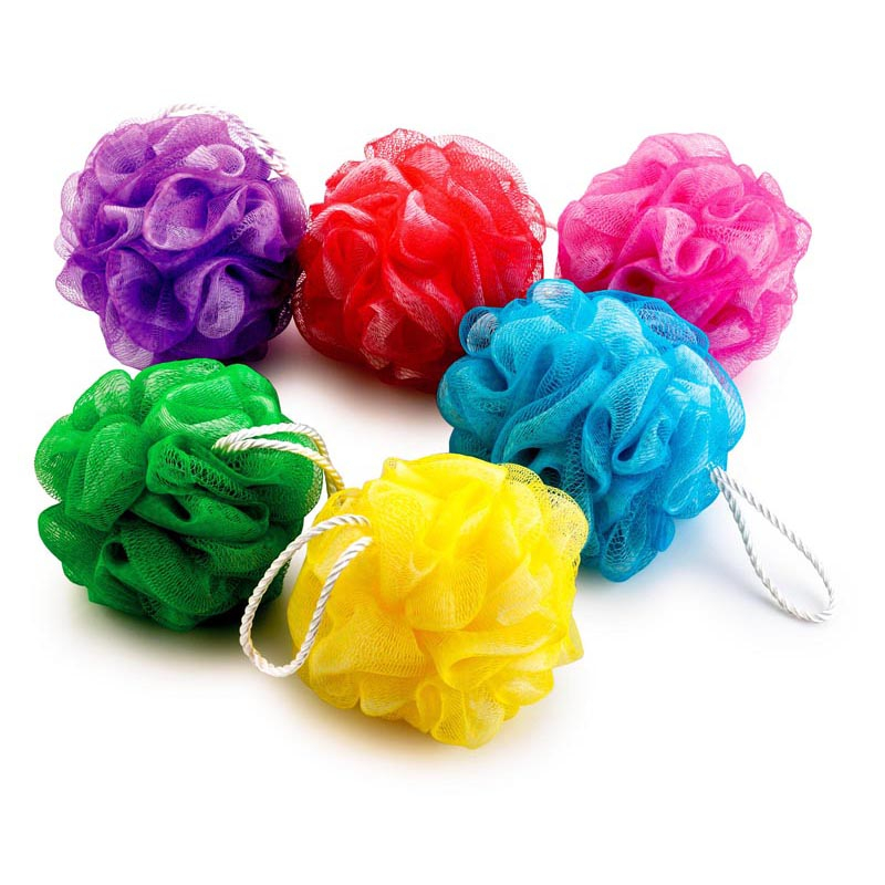 Wholesale Bath Natural Shower Puff Sponge Balls TJ144