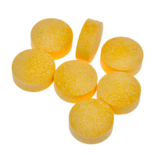 Yellow Shower Puff Ball Bath Fizzy Dropz Bath Bombs with Bubbles TJ402-2
