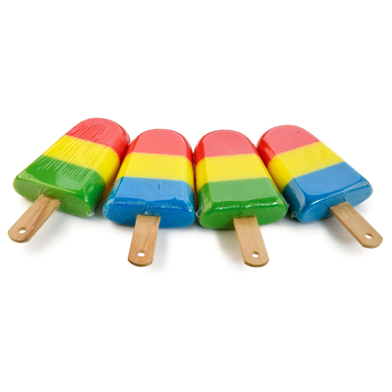 Ice Cream Shaped Bath Sponge Puff PU Sponge Shower Kids Bath Sponge Bath Toys TJ335