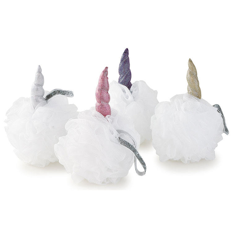 Bathroom Appliance Animal Shaped PE Mesh Shower Sponge Bath Ball for Kids TJ051