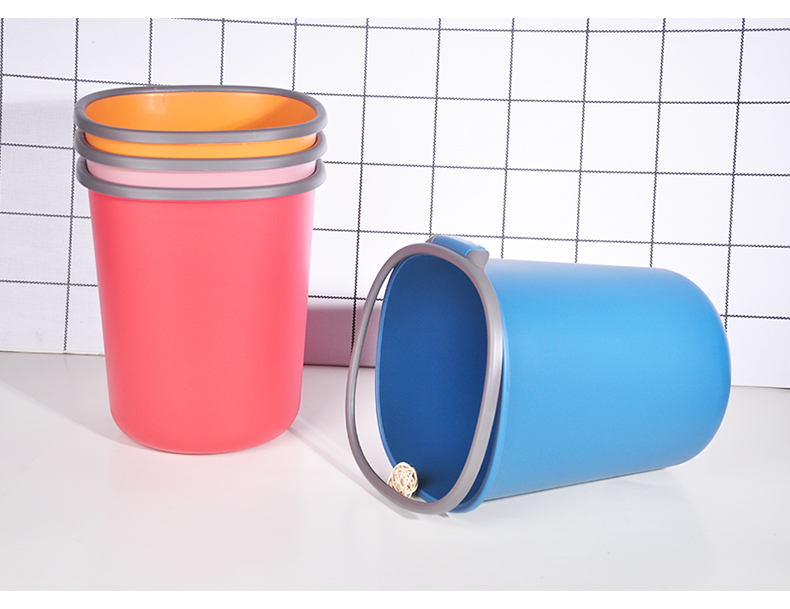 Large Thickened Plastic Trash Cans Household Kitchen Pressure Ring Classification Trash Can Bathroom Nordic Creative Trash Basket